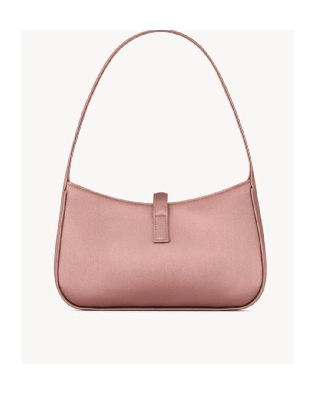 Saint Laurent Pink Le 5 À 7 Logo Plaque Mini Shoulder Bag