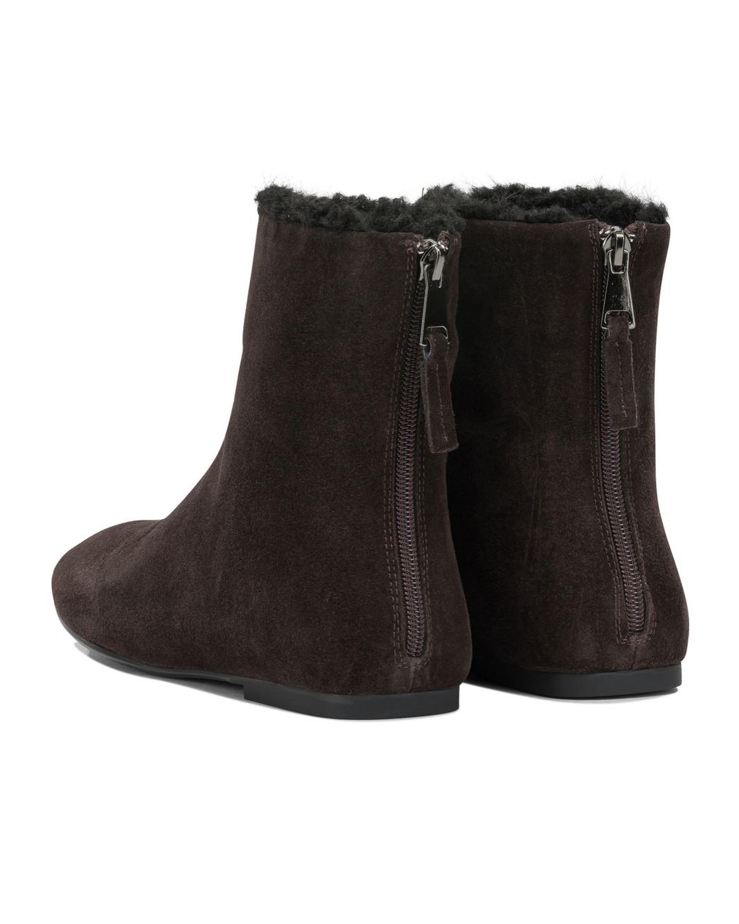 Strategia Brown Back Zip Ankle Boots