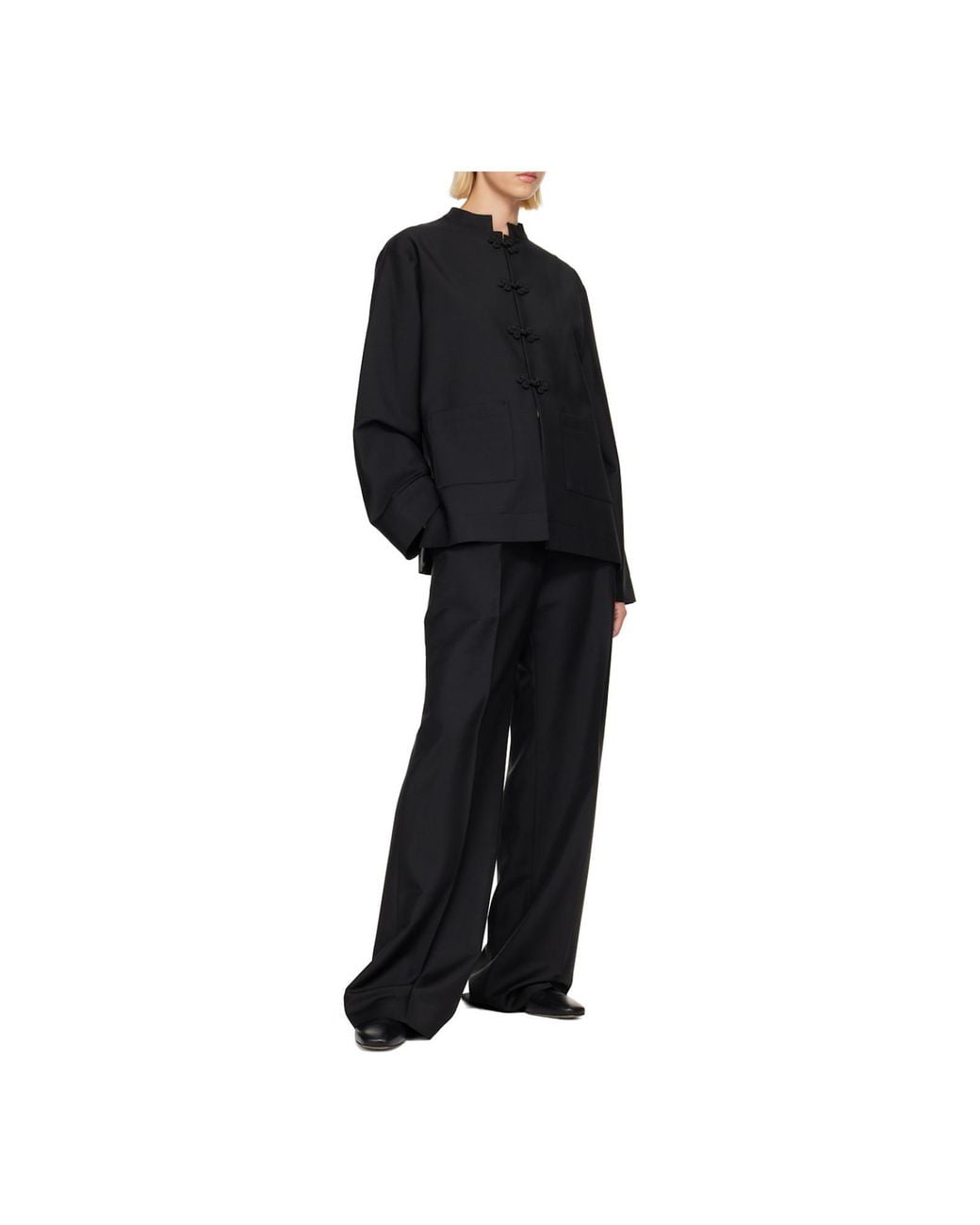 Rohe Black Pankou Closure Boxy Jacket