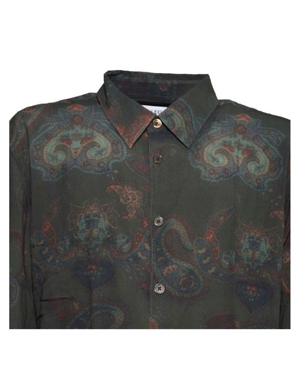 Our Legacy Green Beyond Forgotten Paisley Print Shirt for men