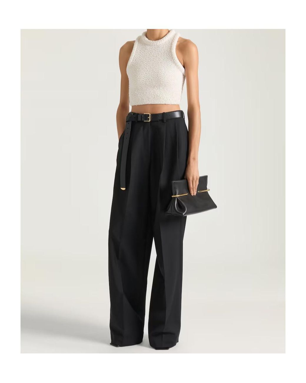 Givenchy White Cropped Top