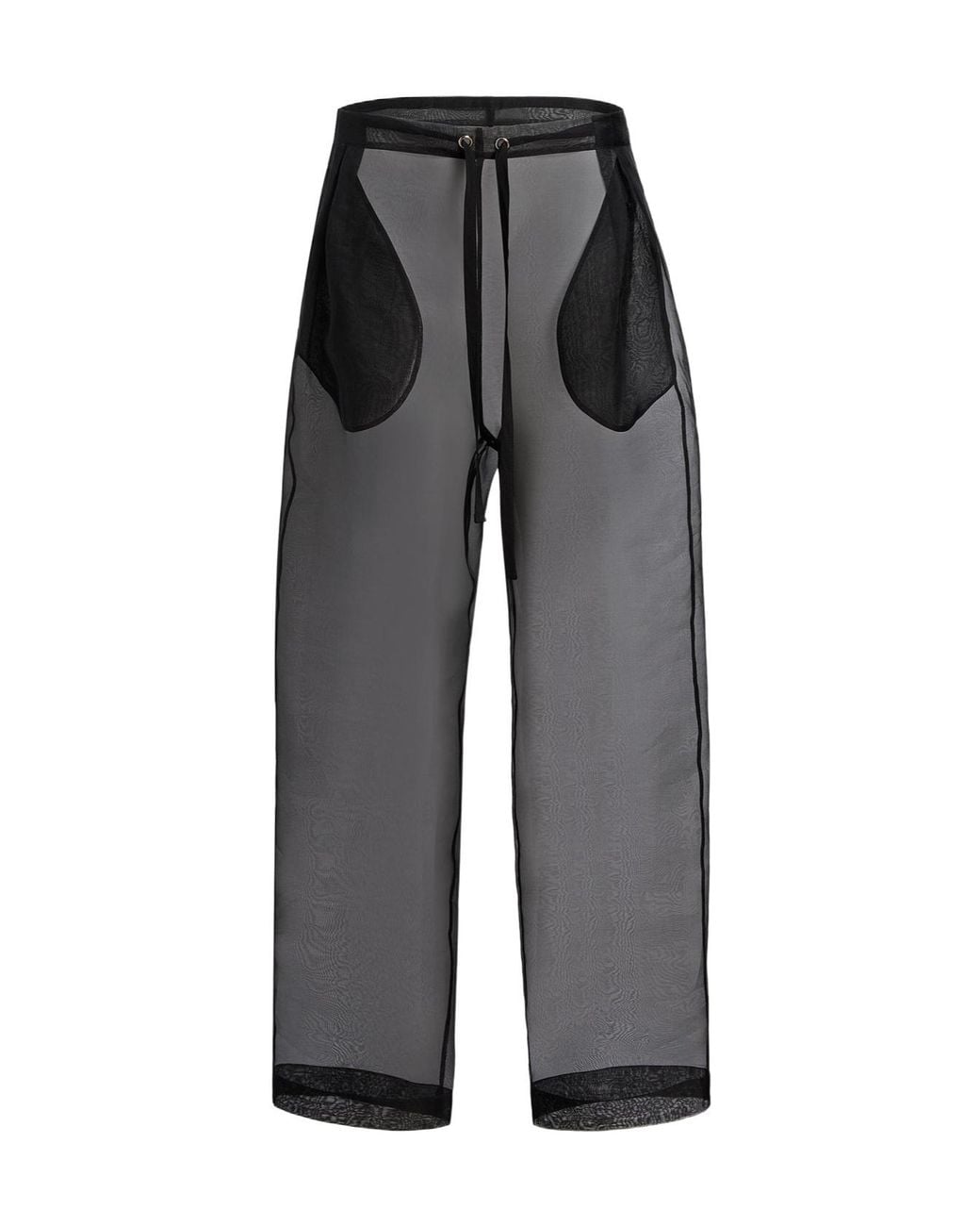 Khaite Gray Trenton Silk Pants