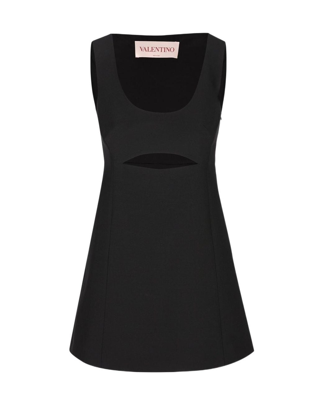 Valentino Black Cut-Out Sleeveless Dress