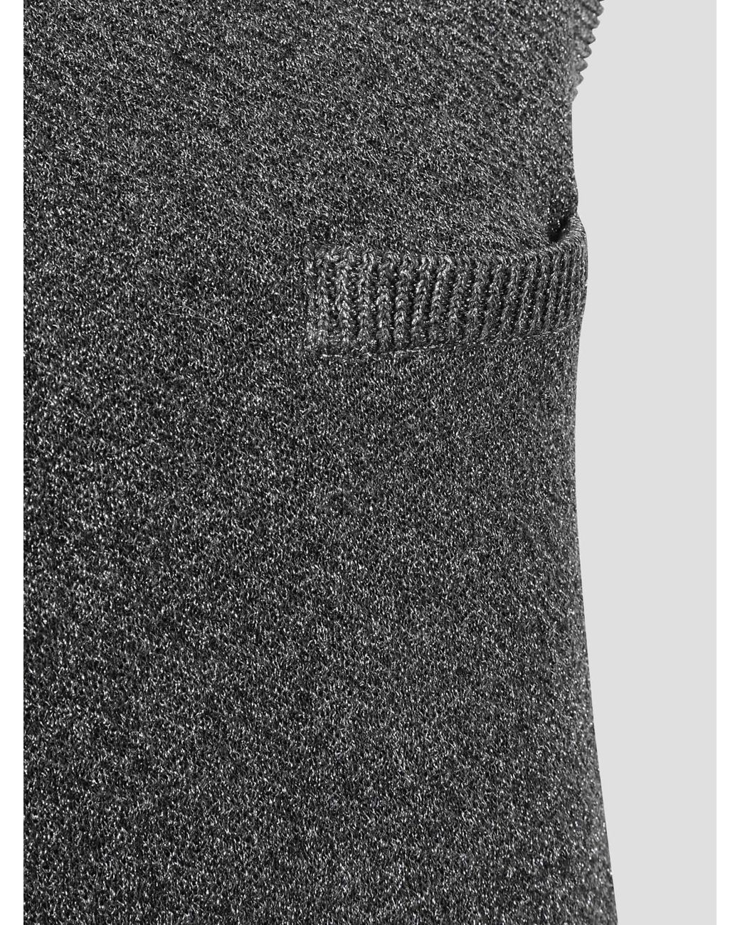 Marni Gray Wool Mini Dress With Lurex Detailing