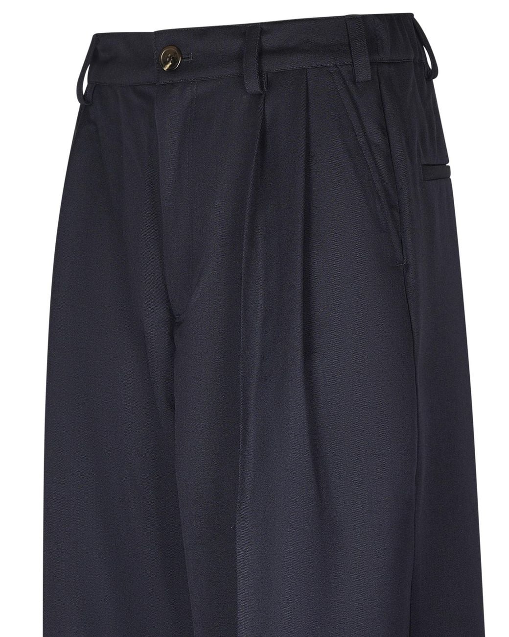 Soeur Blue Frejus Pleated Wide-Leg Pants