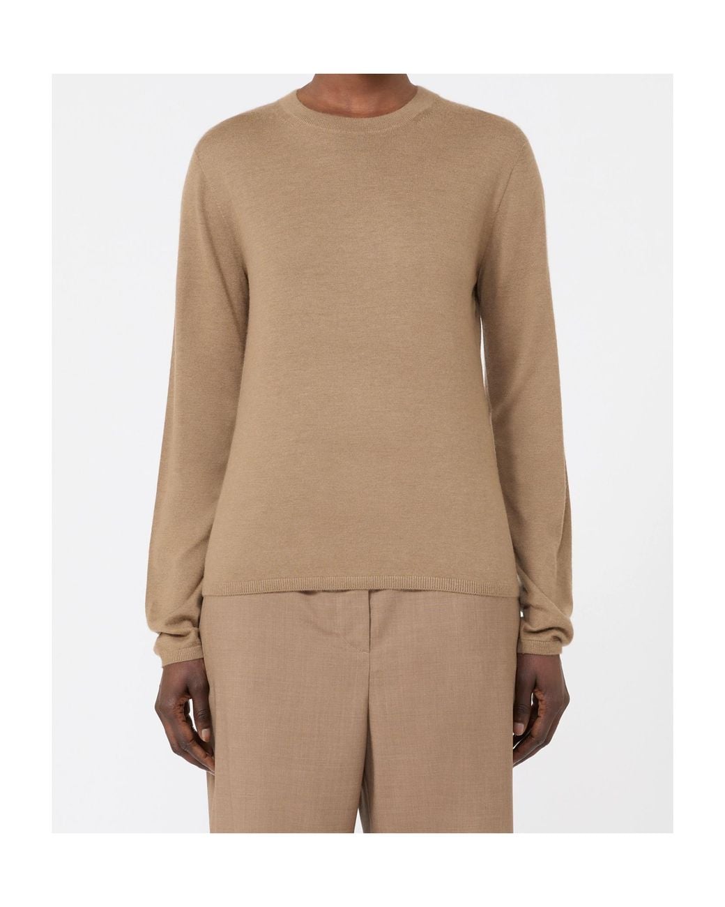 Max Mara Natural Knitted Sweater