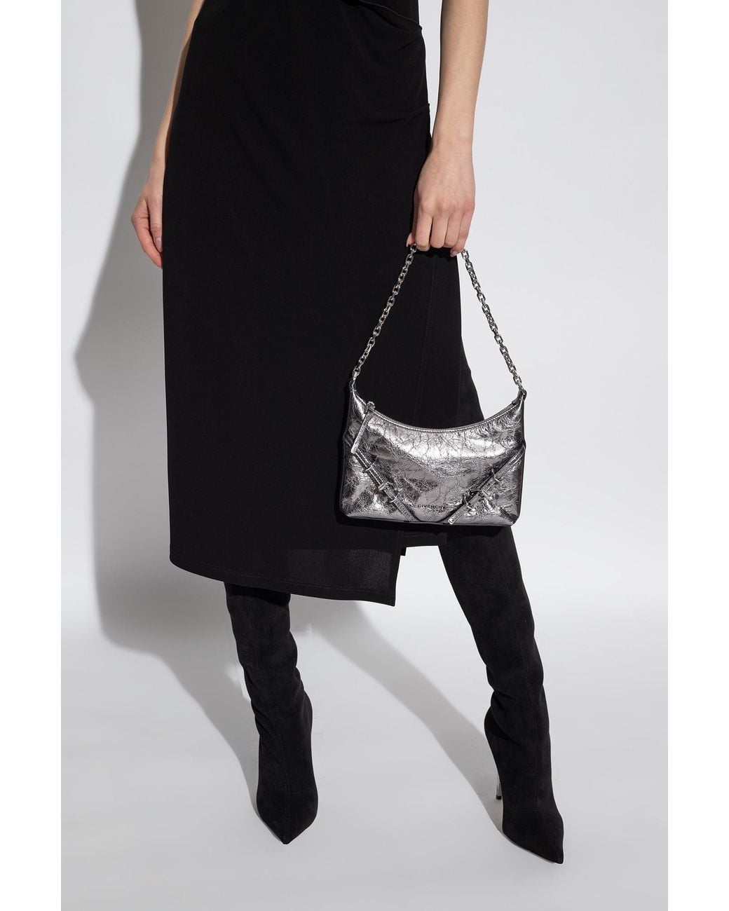 Givenchy Gray Voyou Party Shoulder Bag