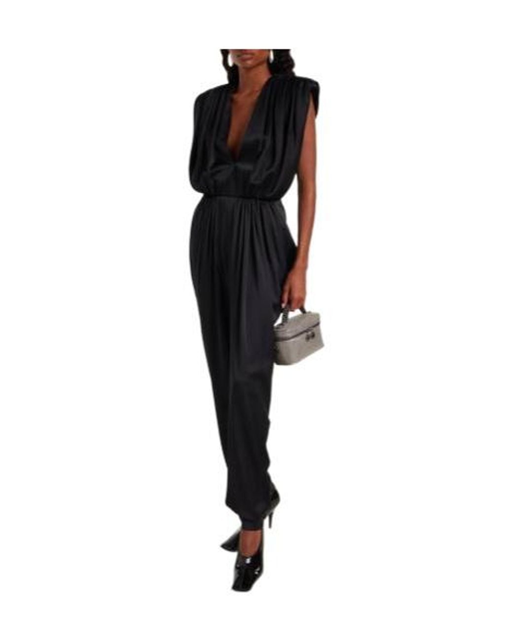 Stella McCartney Black Draped Jumpsuit