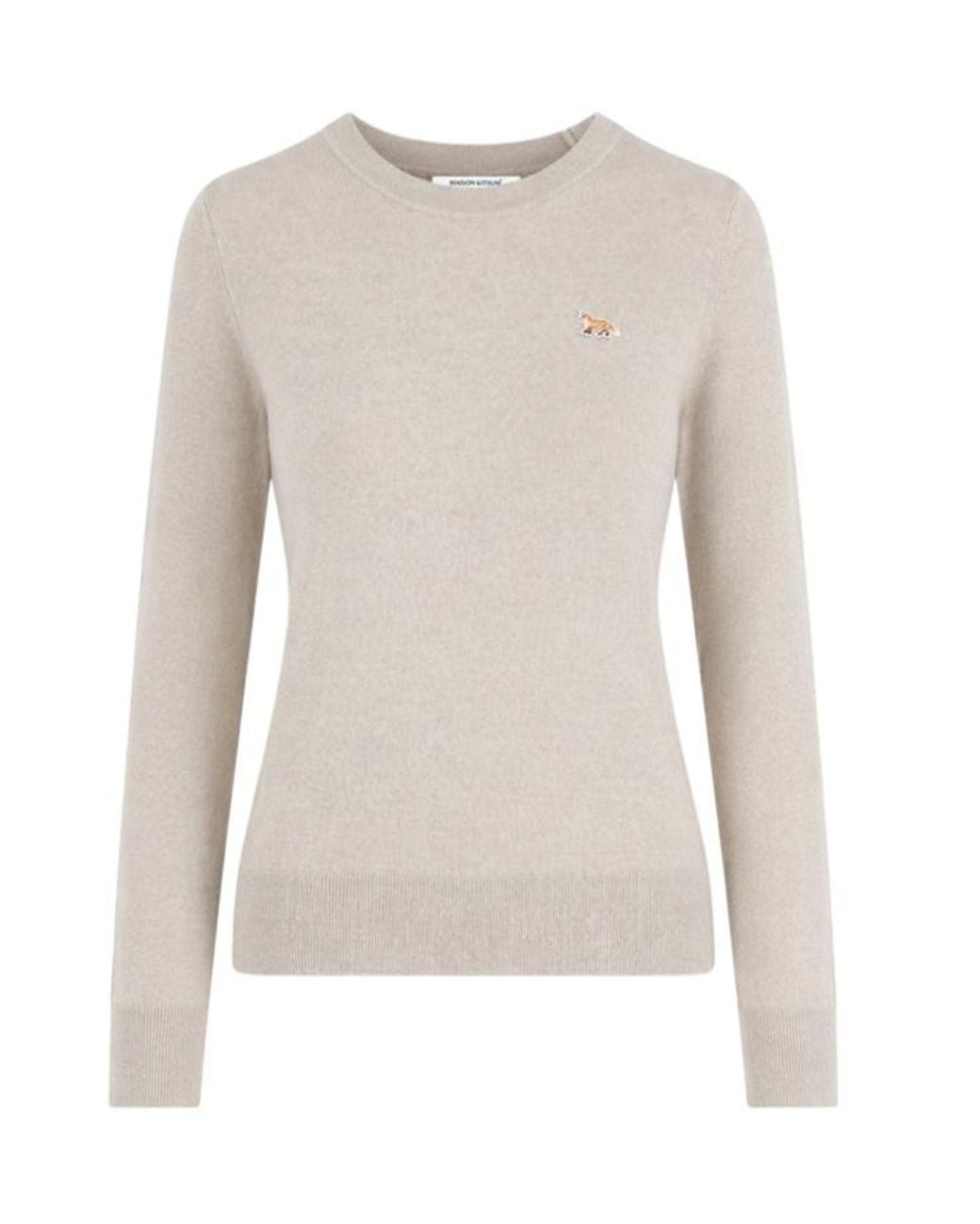 Maison Kitsuné Natural Maison Kitsuné Baby Fox Regular Jumper