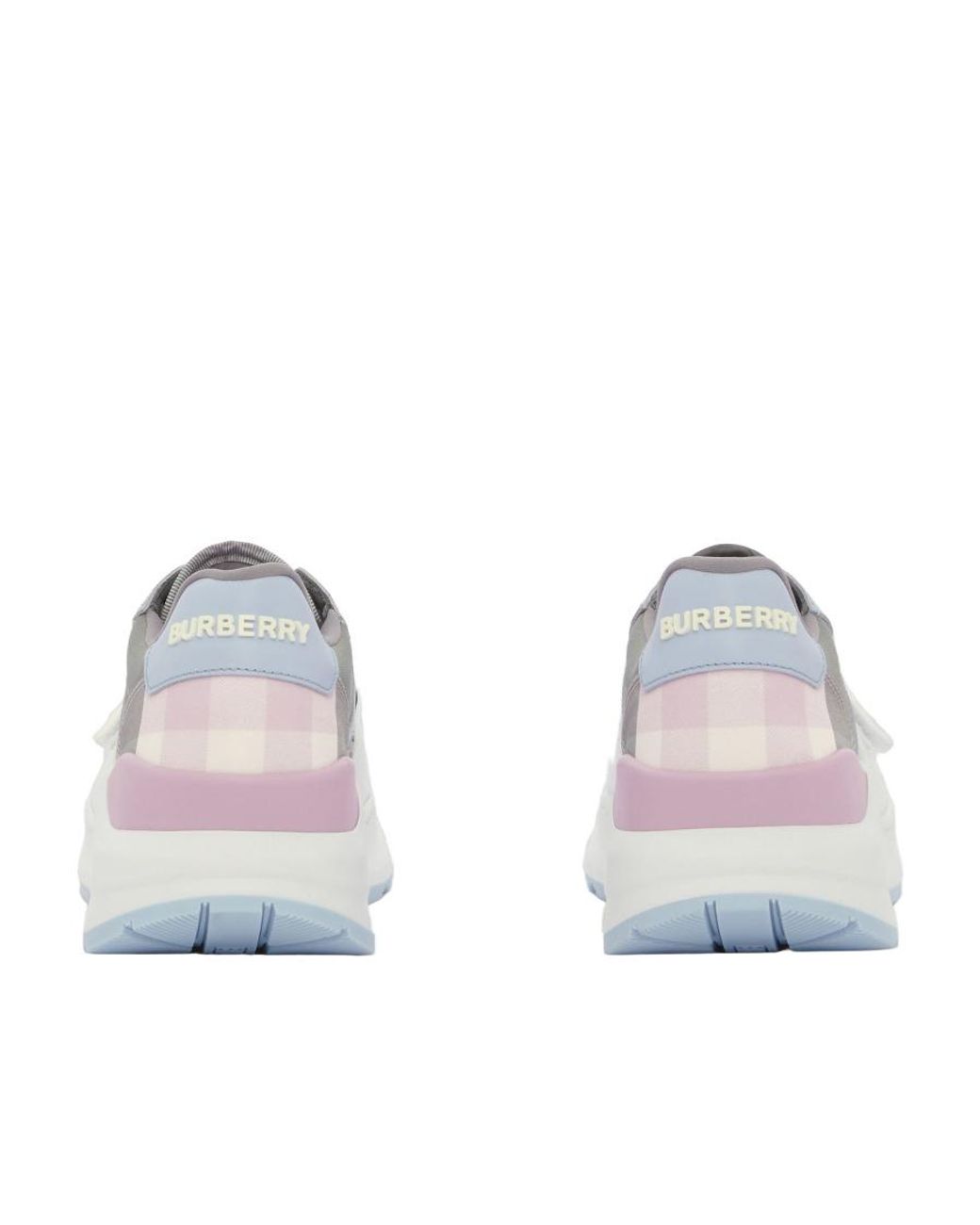 Burberry Gray Low-Top Panelled Sneakers
