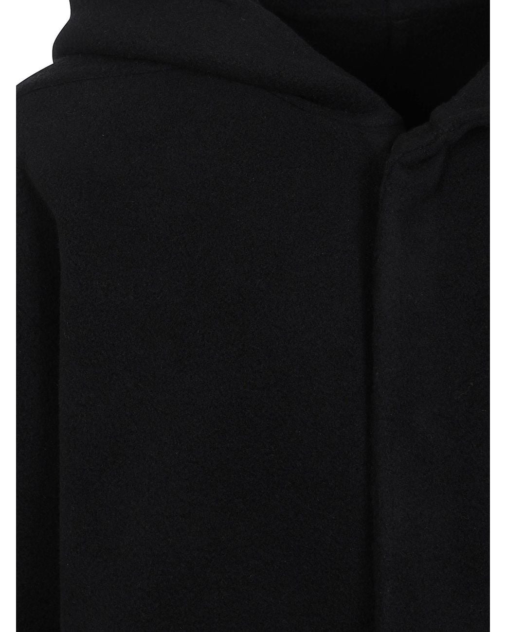 Rick Owens Black Hooded Tour Jacket for men