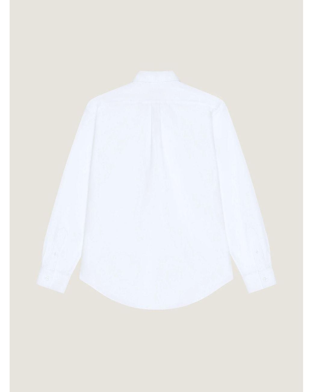 Givenchy White Logo Jacquard Oxford Shirt for men