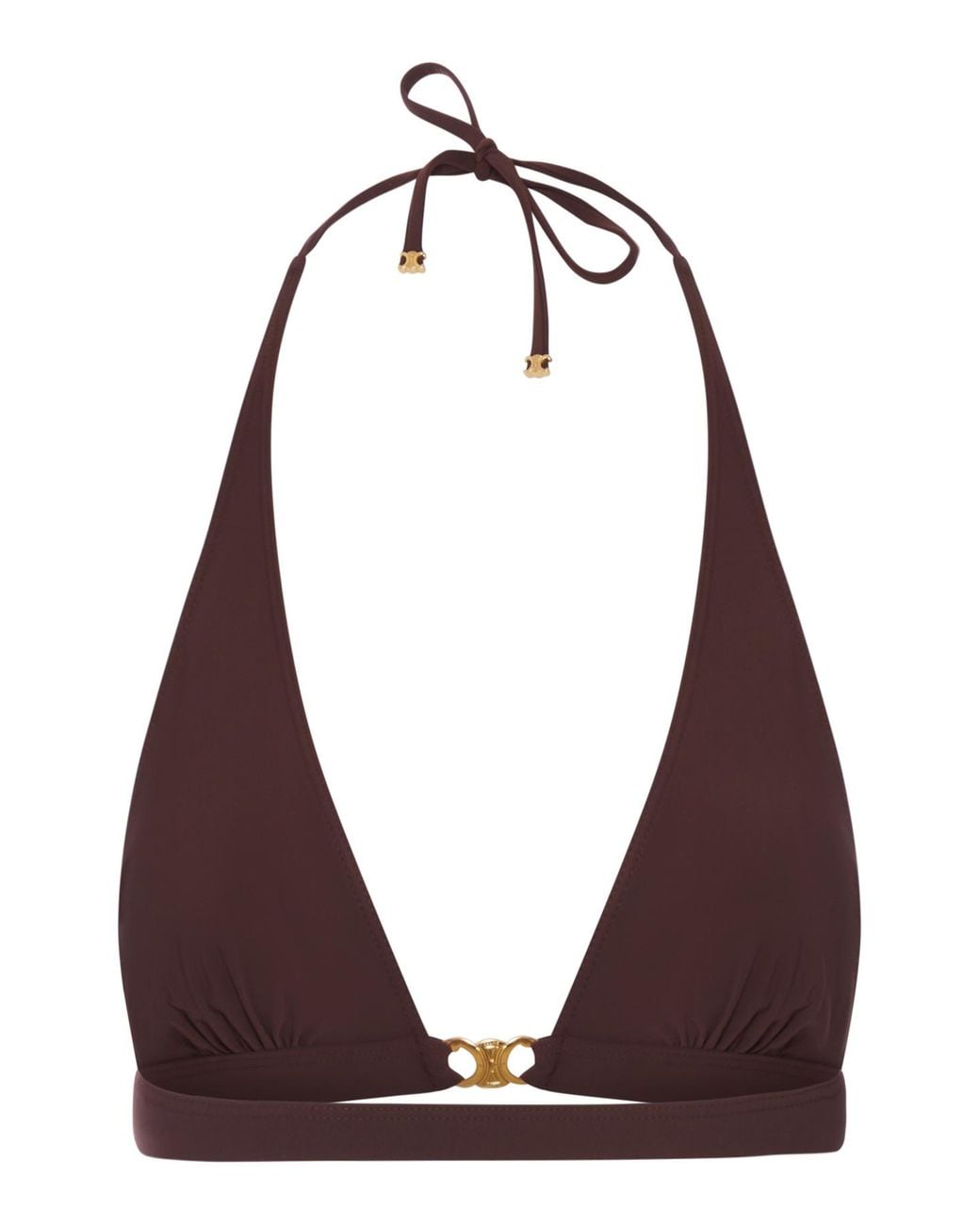 Céline Purple Triomphe Triangle Top