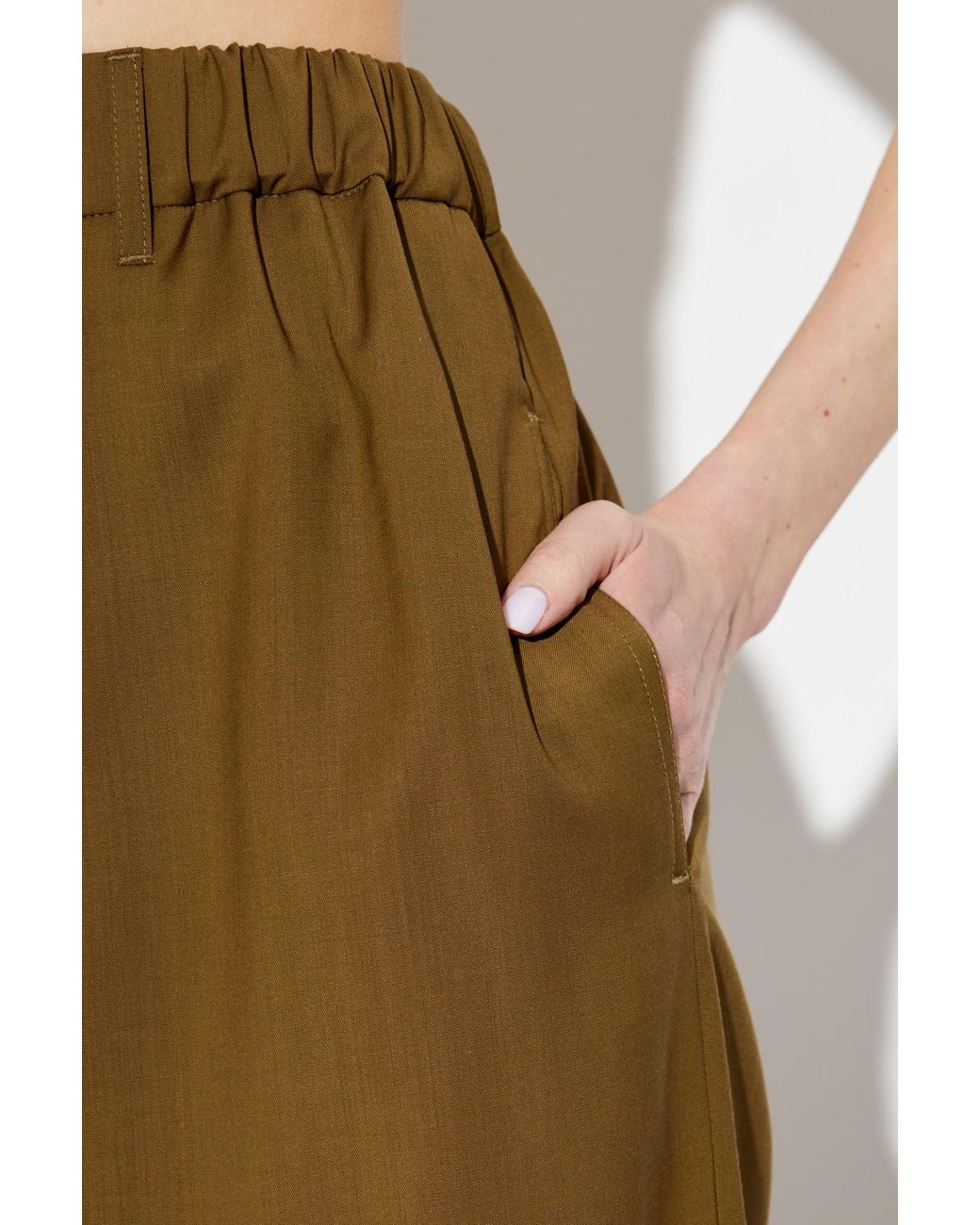 Max Mara Natural Mxmeditto Fluid Tailored Trousers