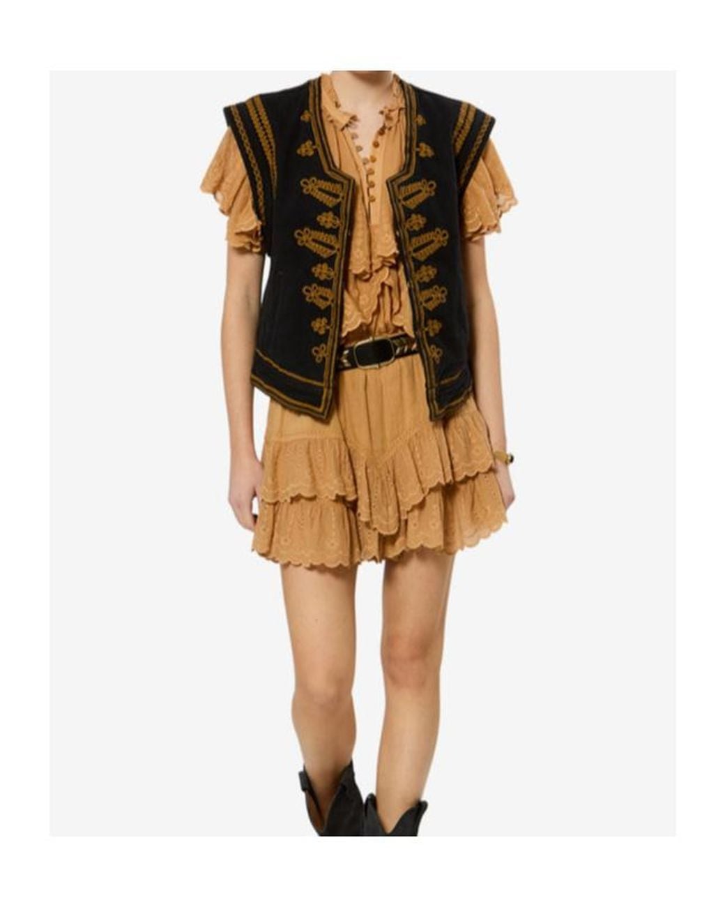 Isabel Marant Black Isabel Marant Étoile Sleeveless Denim Vest