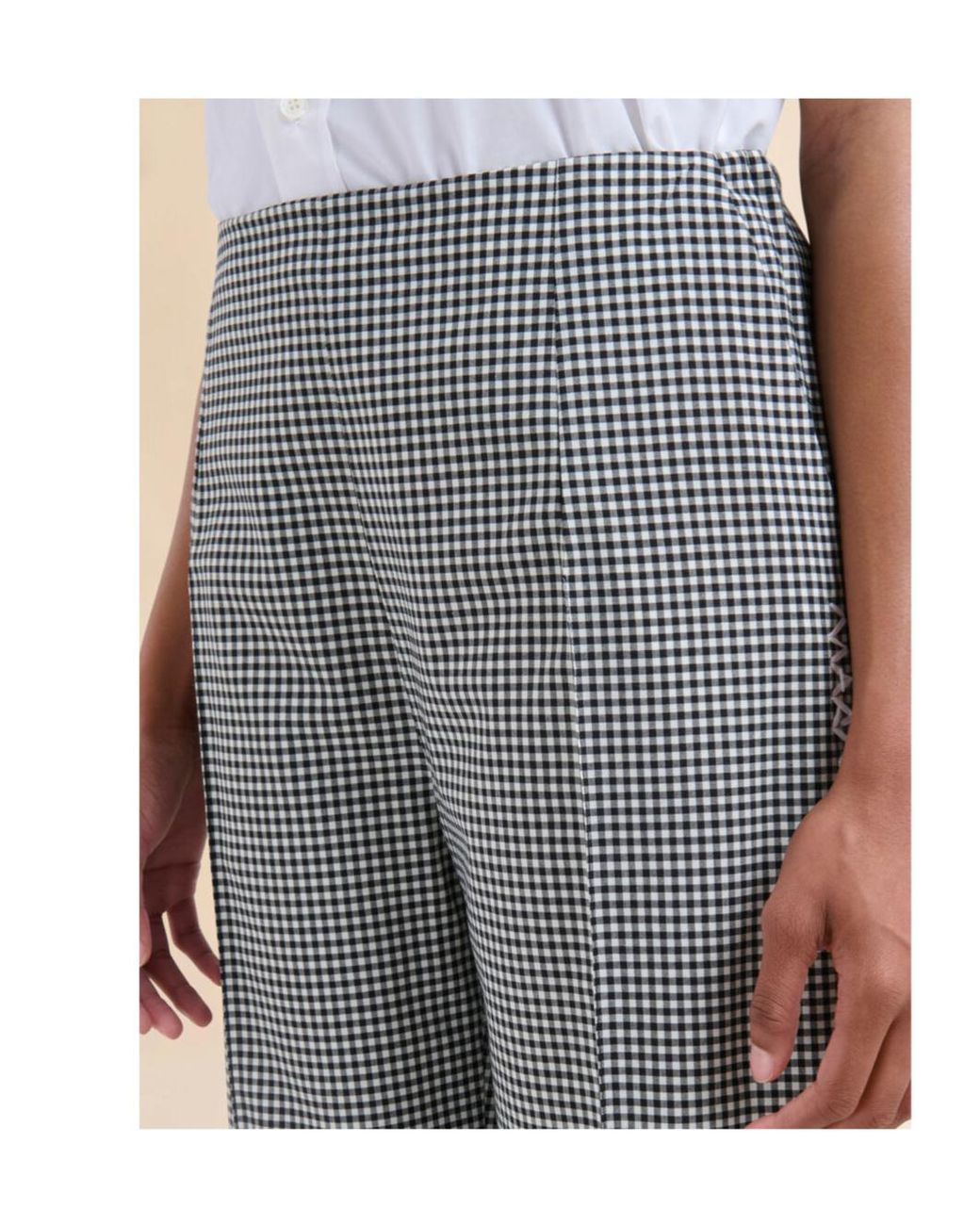 Marni Gray Checked Tailored Trousers