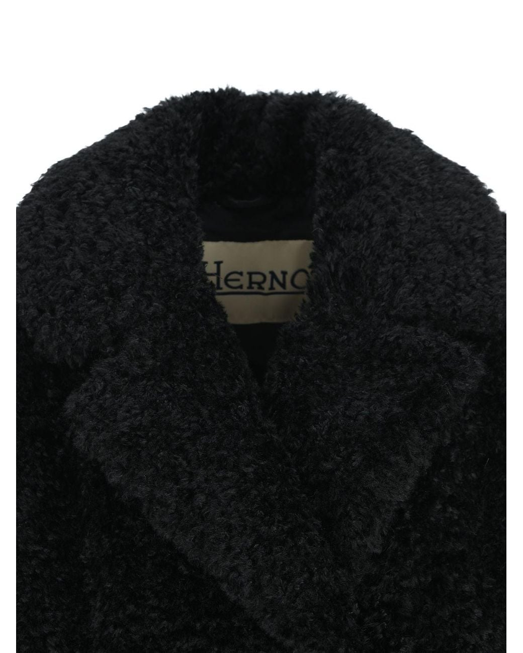 Herno Black Long-Sleeved Coat