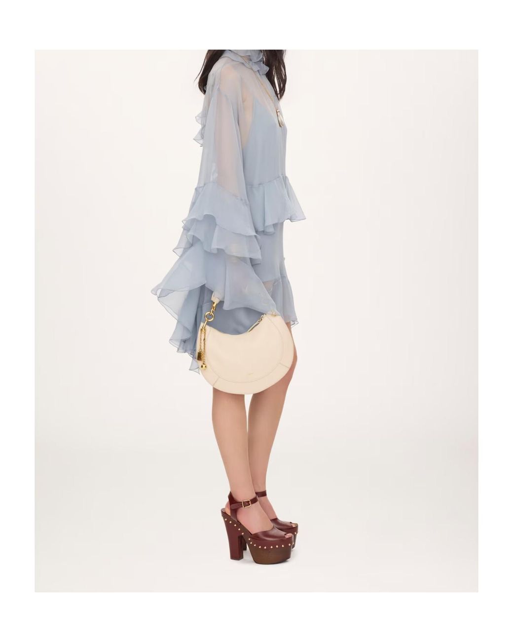 Chloé Natural Chloé Marcie Small Hobo Shoulder Bag