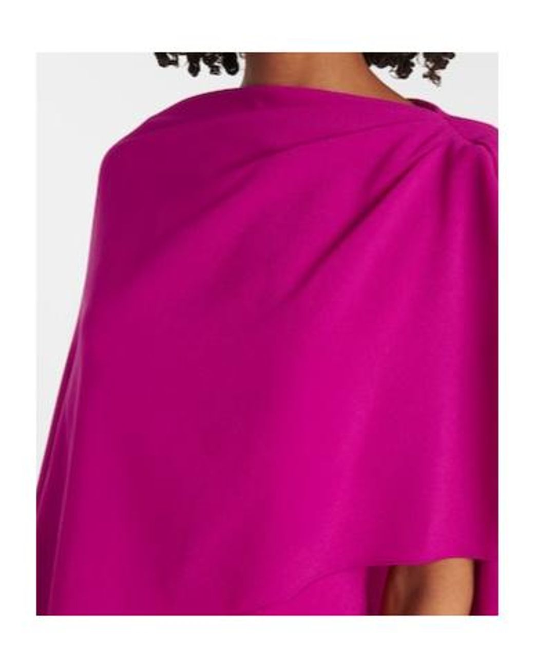 Roksanda Pink Demetria Caped Crepe Gown