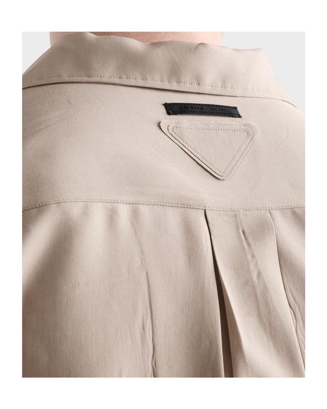 Prada Natural Short-Sleeved Shirt for men