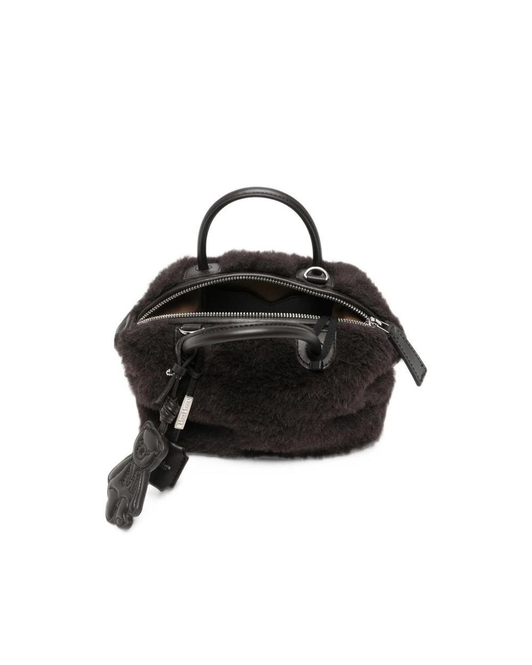 Max Mara Black Zippered Shoulder Bag