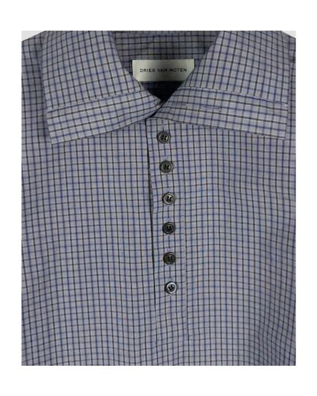 Dries Van Noten Blue Single-Breasted Shirt for men
