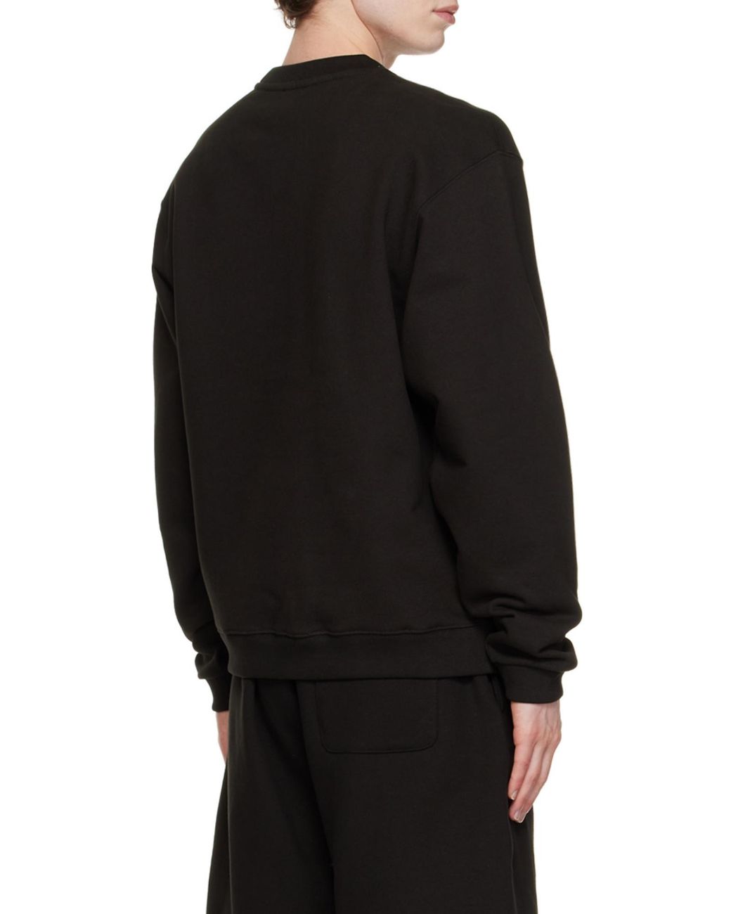 KENZO Red Logo Patch Ribbed Crewneck Sweatshirt for men