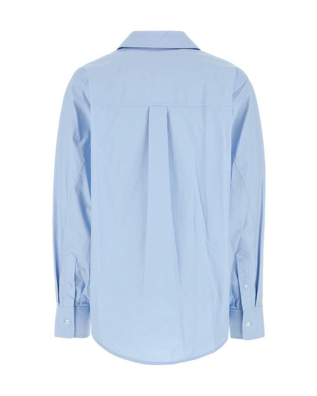 Alexander Wang Blue Long-Sleeved Oversized Shirt