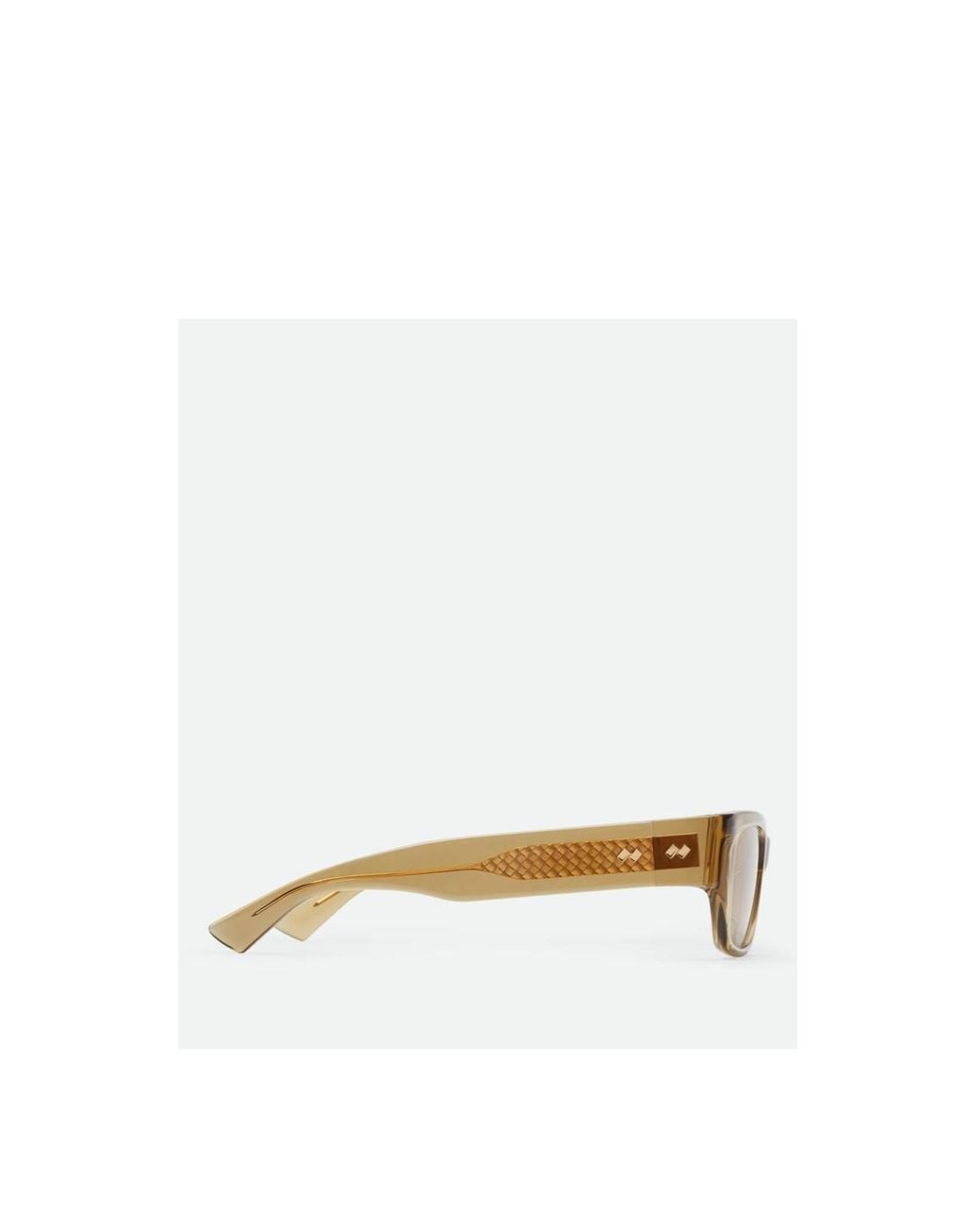 Bottega Veneta Multicolor Intrecciato Square Sunglasses for men