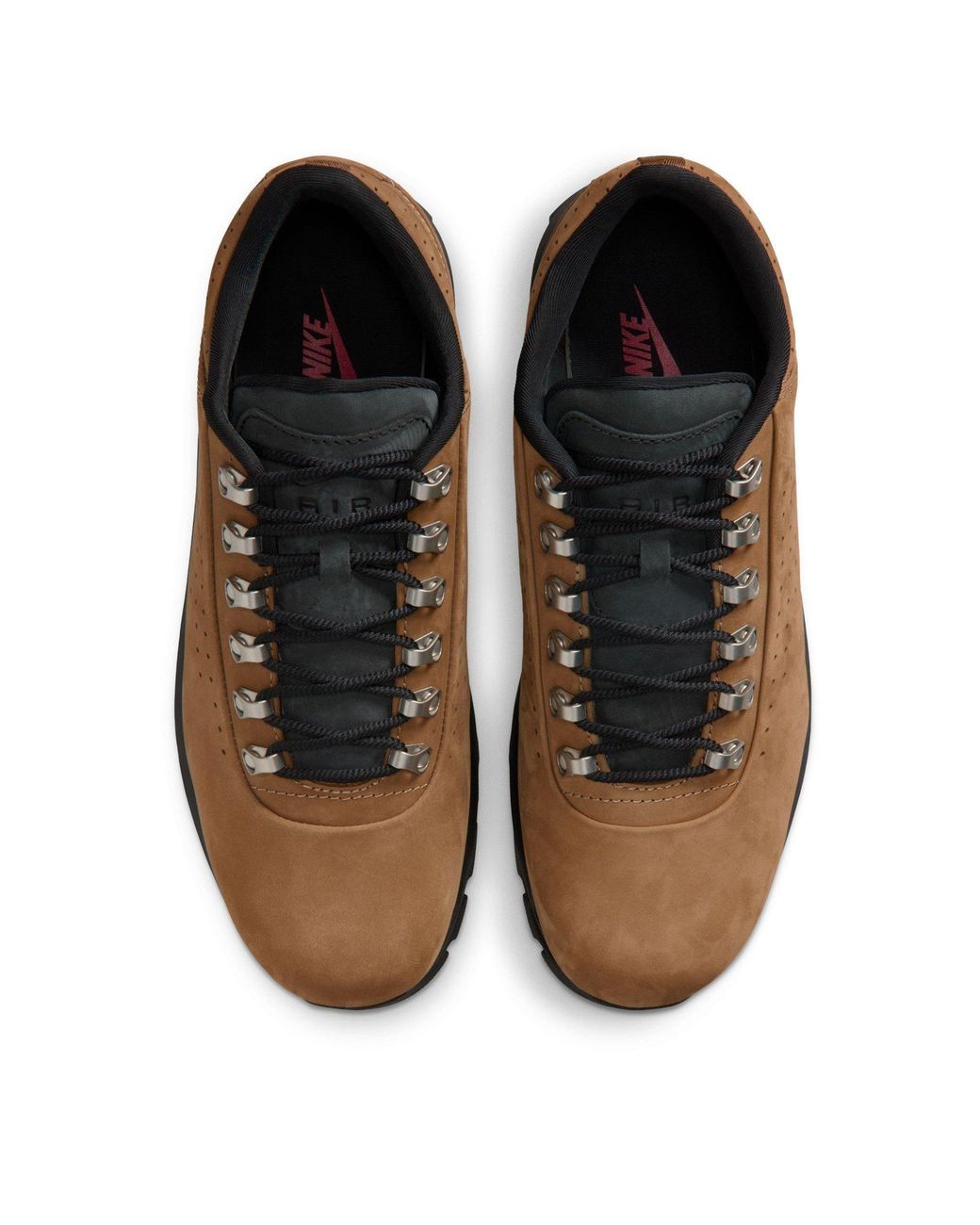 Nike Brown Matte Low-Cut Hiking Shoes for men