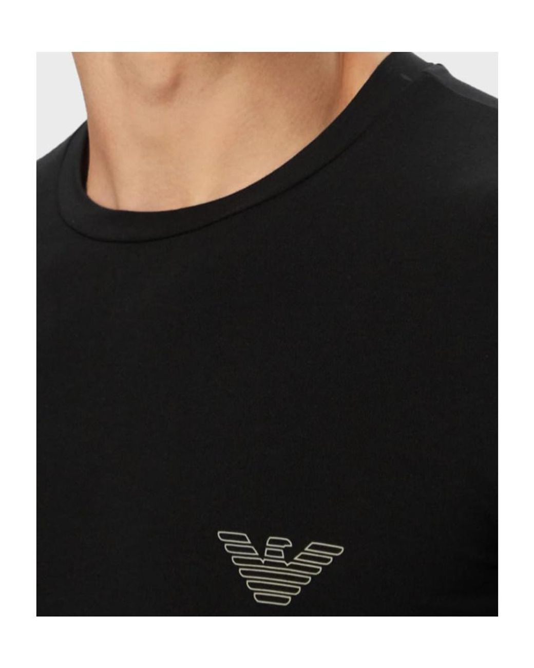 Emporio Armani Black Short-Sleeved T-Shirt for men