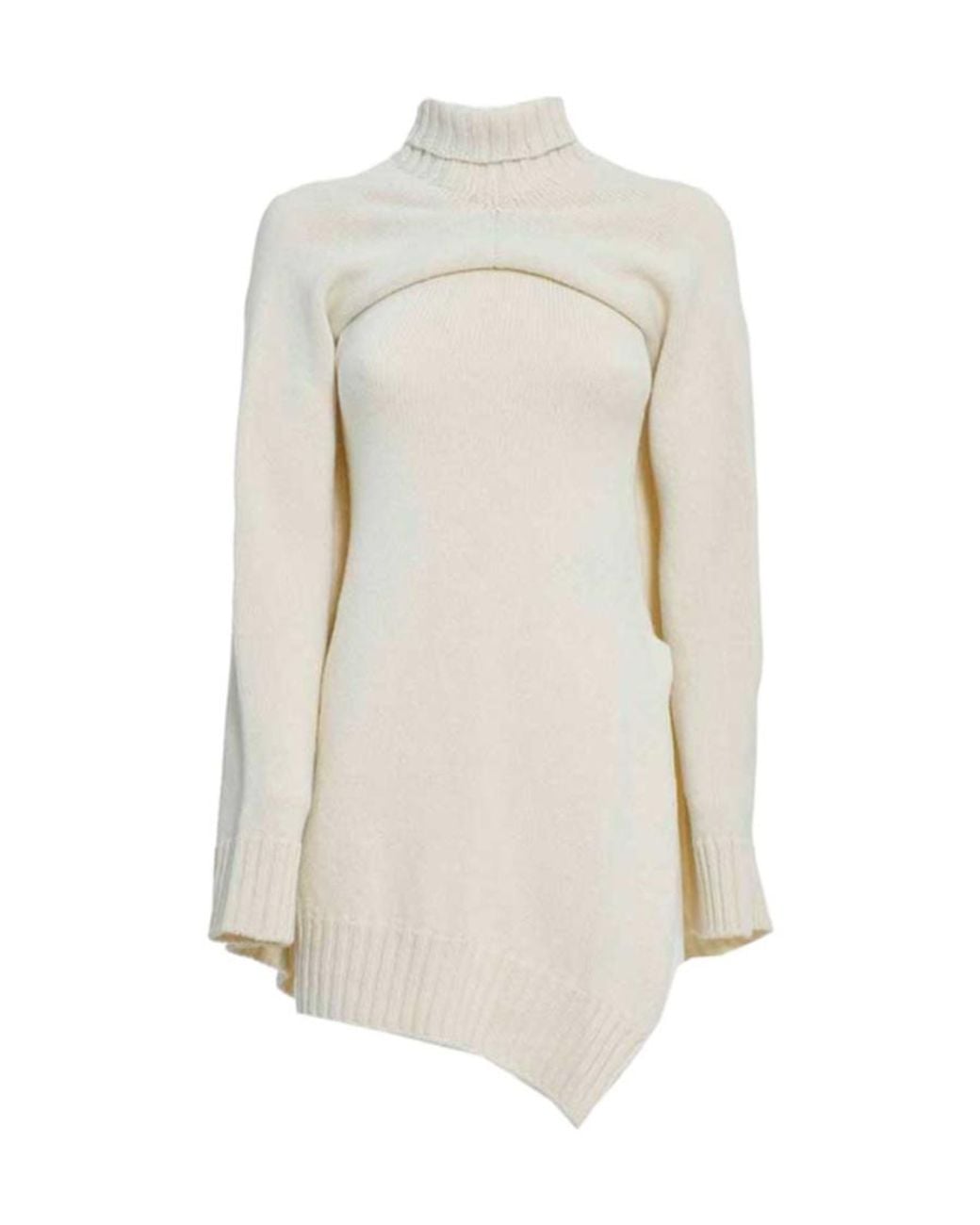 Jil Sander White Long-Sleeved Sweater