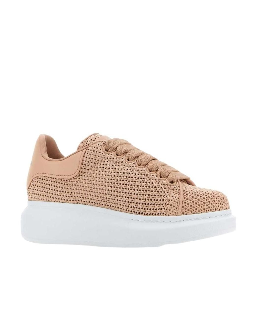 McQueen Brown Oversized Lace-Up Sneakers
