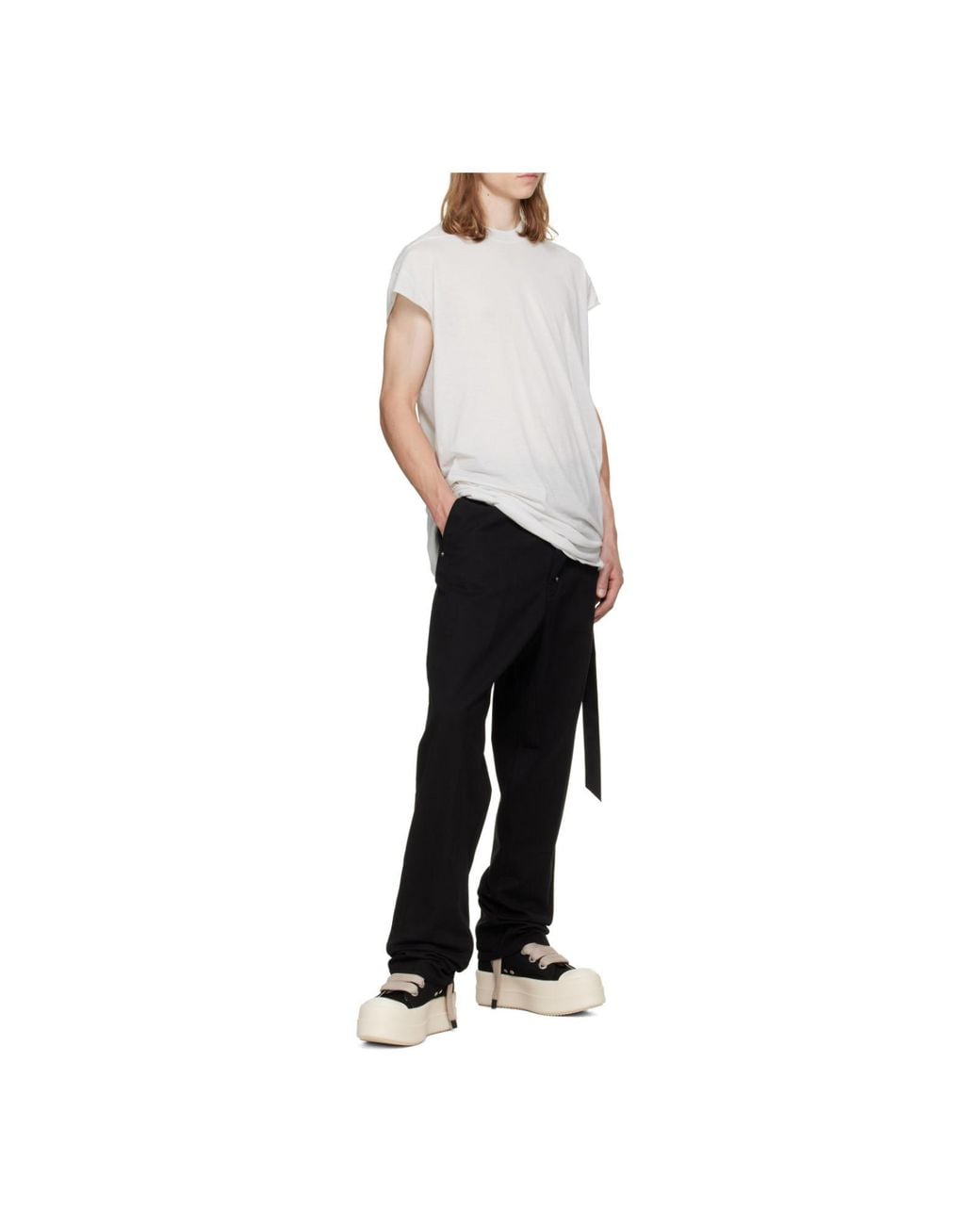Rick Owens Black Button-Fly Jeans for men