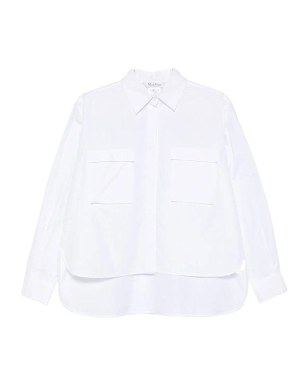 Max Mara White Long-Sleeved Shirt