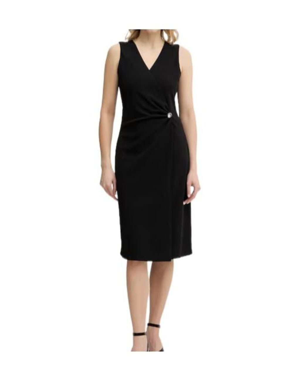 Calvin Klein Black Straight Cut Dress
