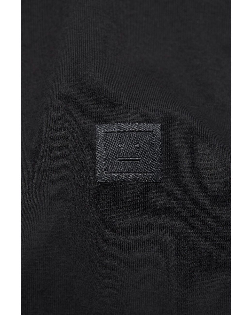 Acne Black Regular Fit T-Shirt for men