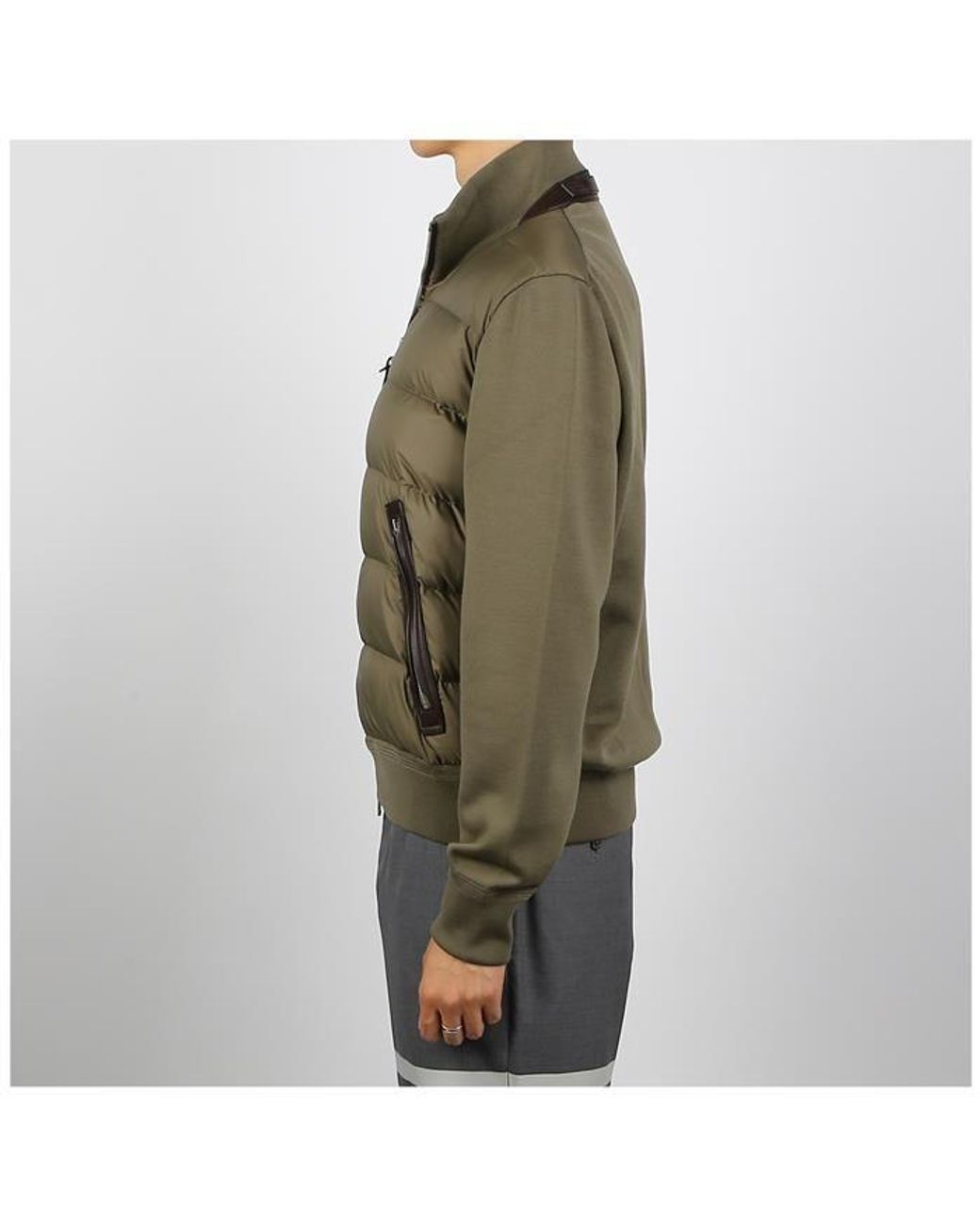 Tom Ford Green Padded Wool Jacket for men