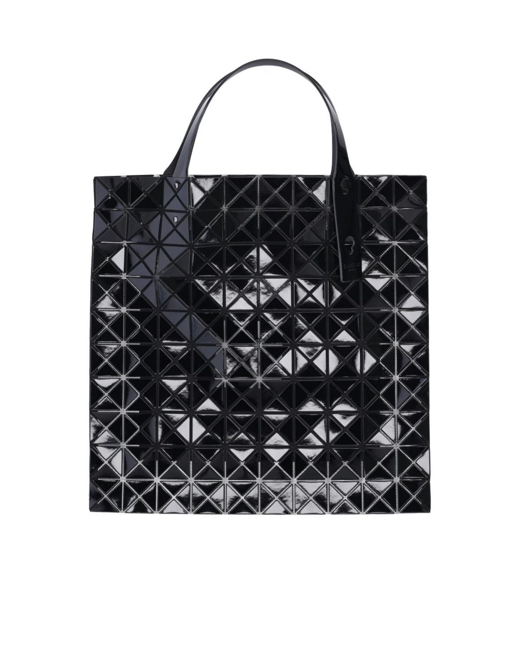 Issey Miyake Black Prism Top Handle Tote Bag