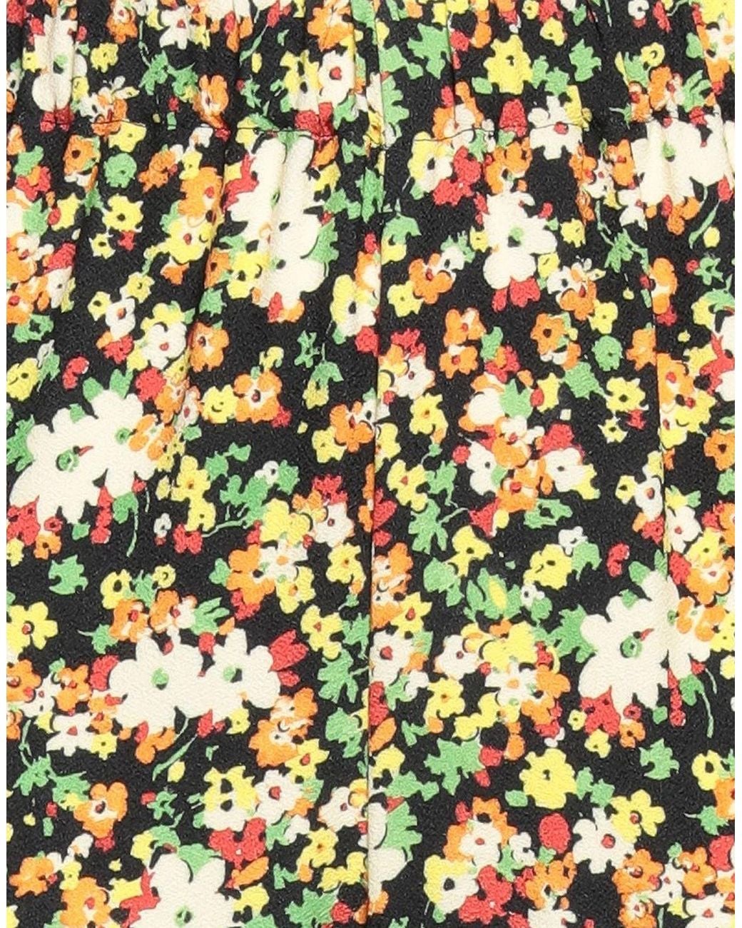 Marni Yellow Floral-Print Casual Trousers