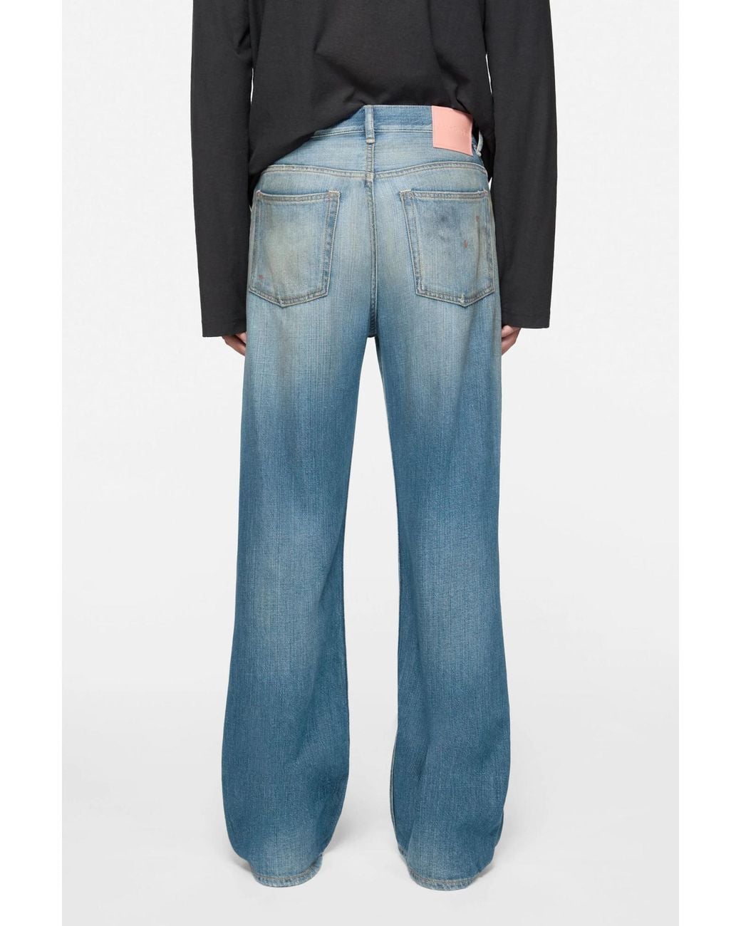 Acne Blue Regular Fit Jeans for men