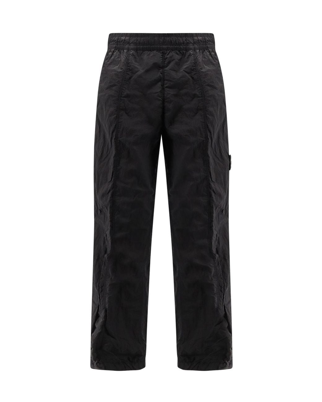 Stone Island Black Straight Trousers for men