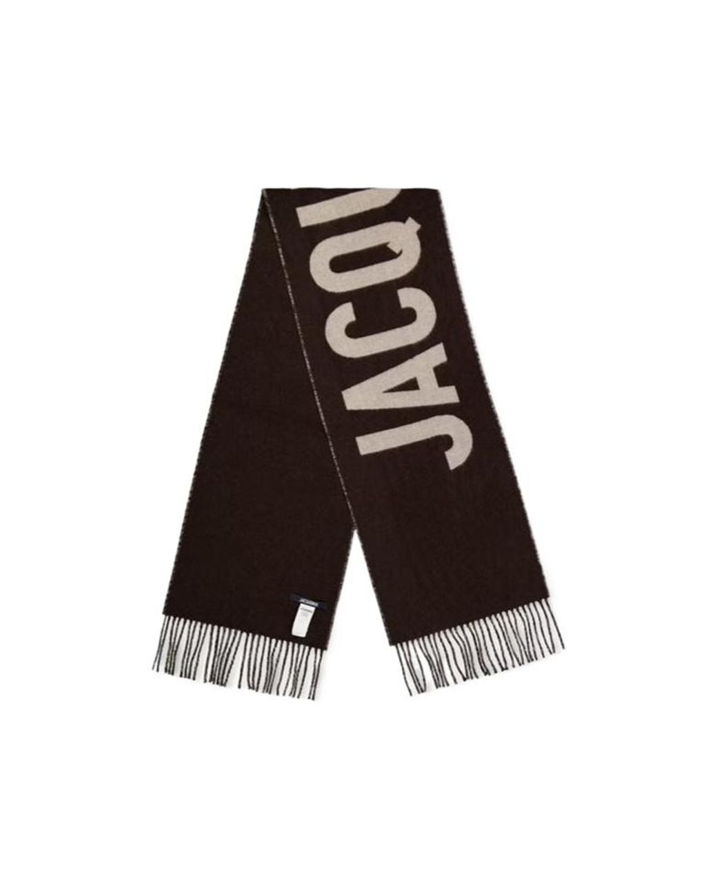 Jacquemus White Tassel Scarf