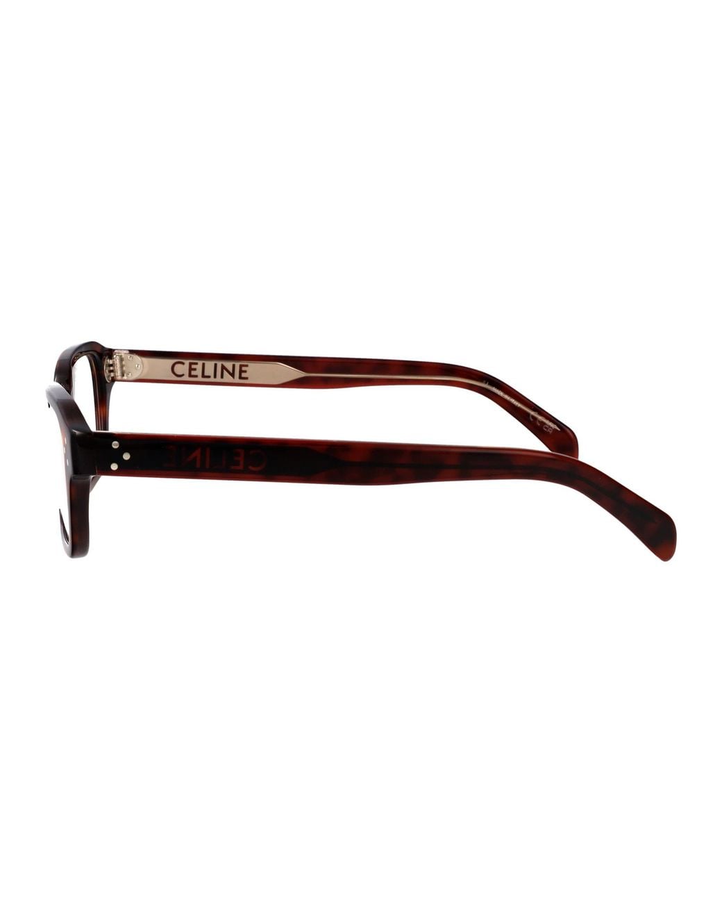 Céline White Full-Frame Non-Prescription Glasses
