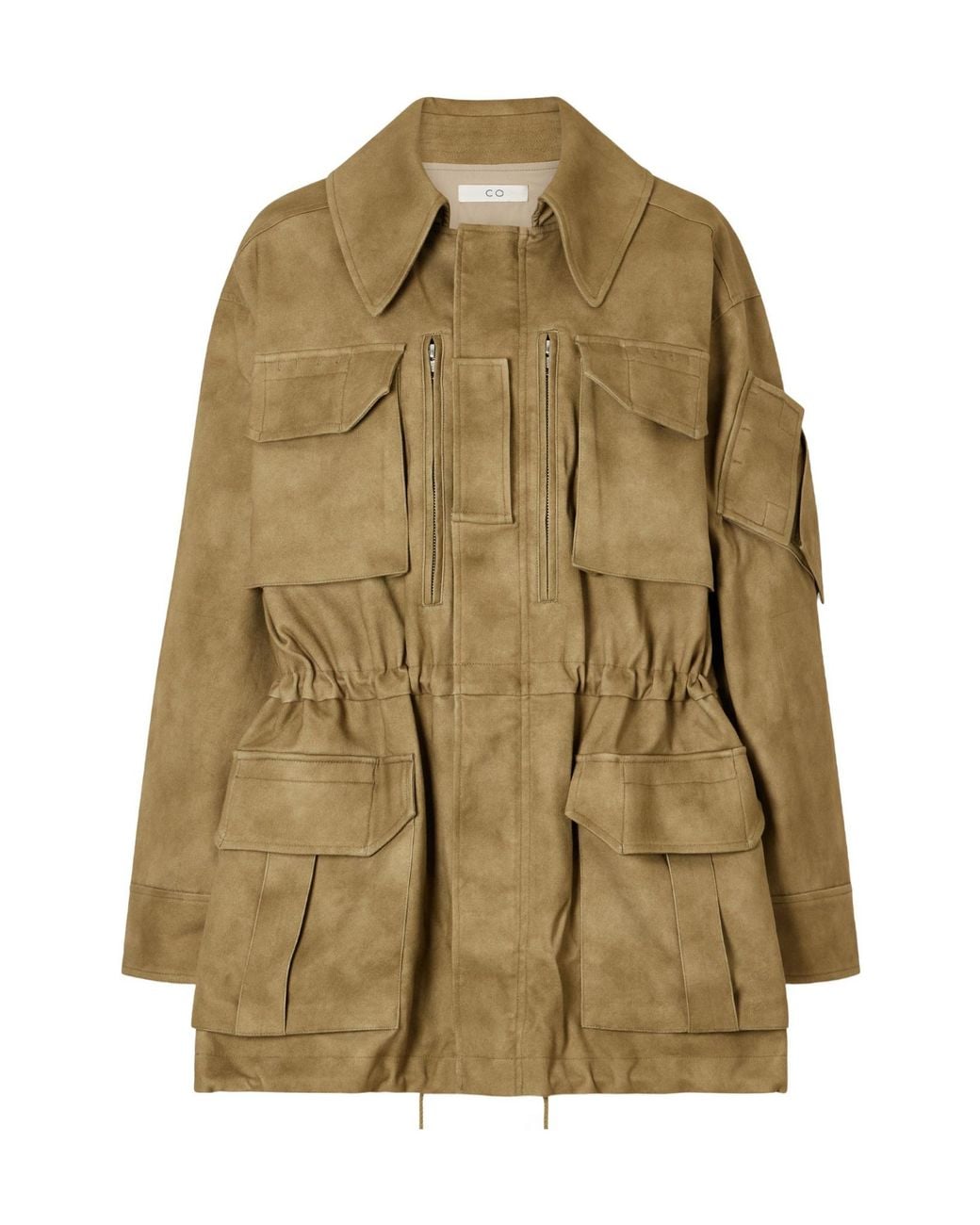 Co. Green Tton-Blend Military Jacket