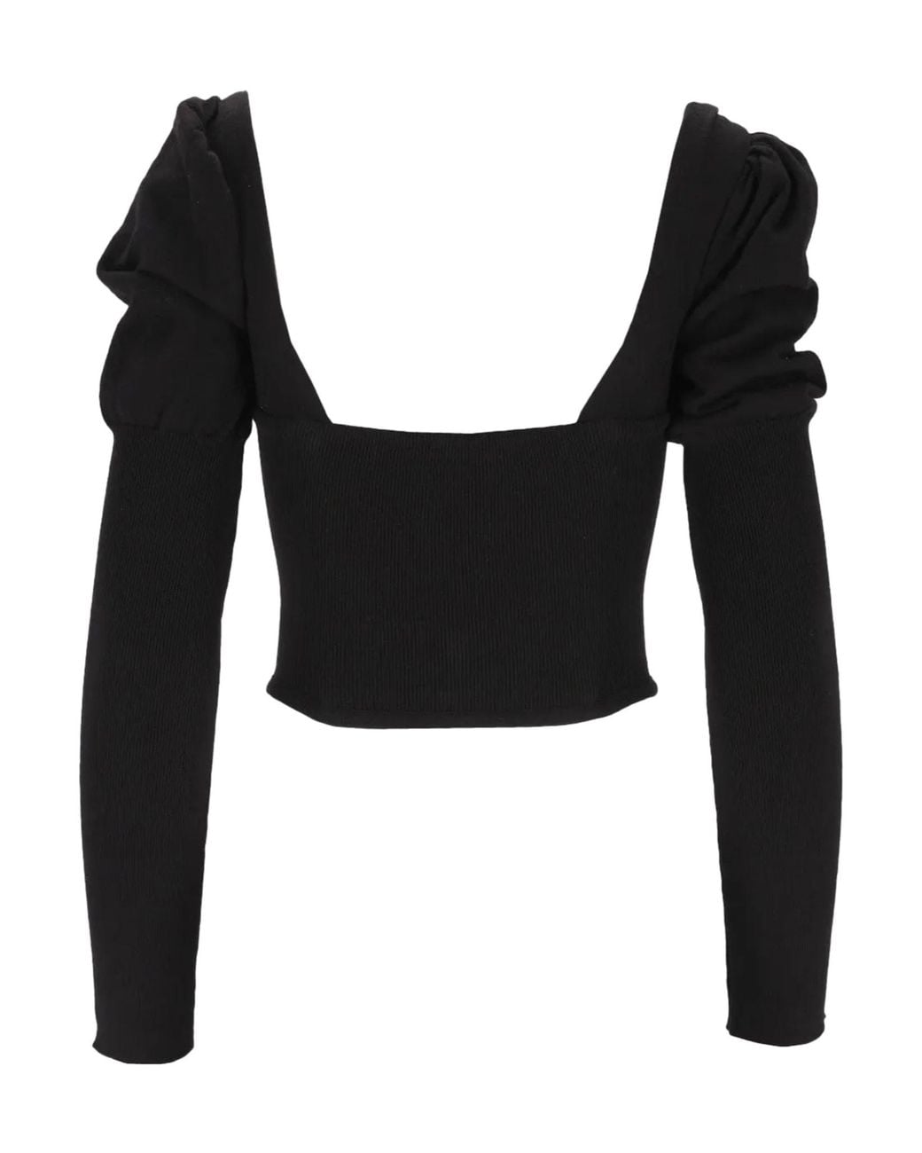 Vivienne Westwood Black Bea Puff-Sleeved Corset Cardigan