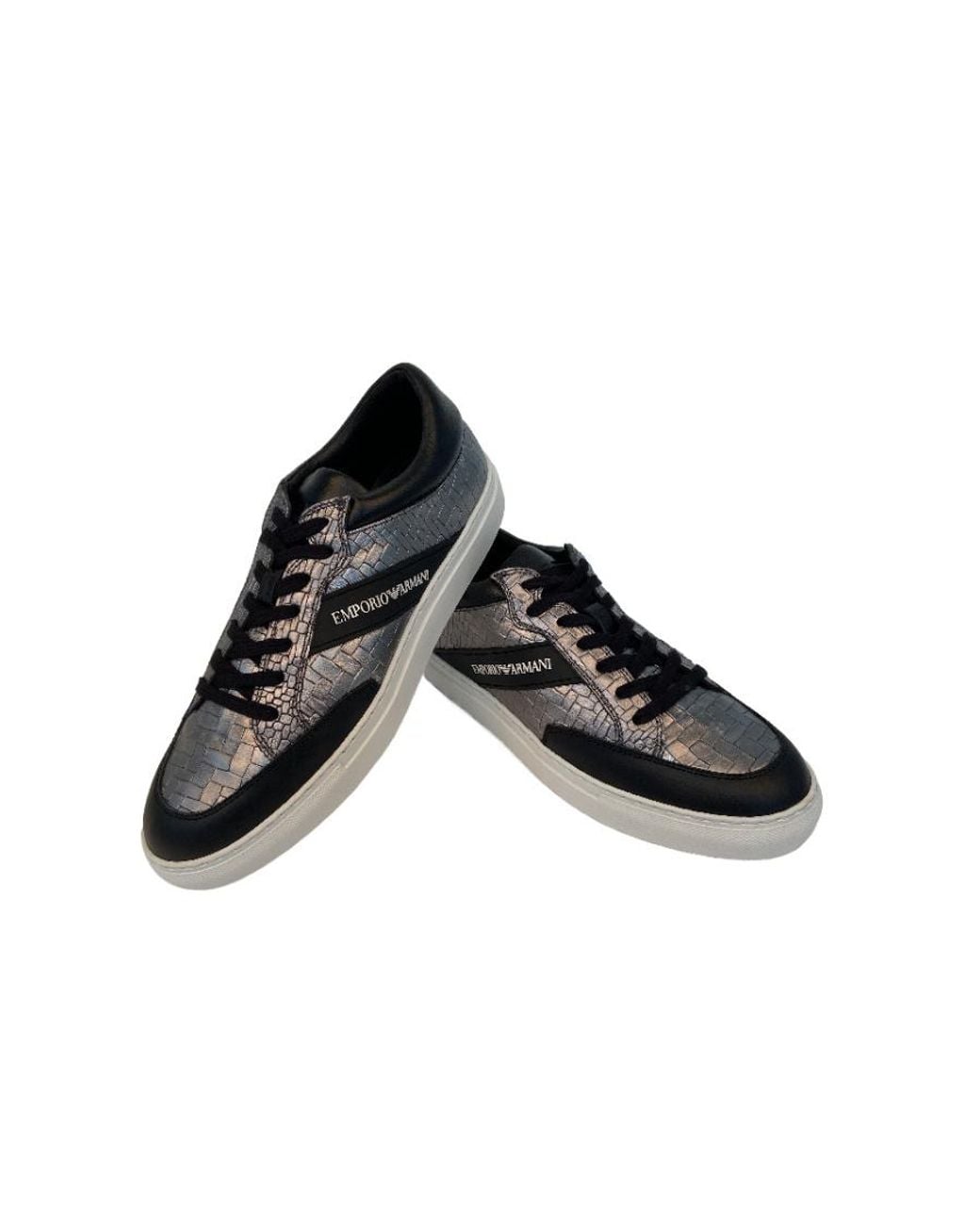 Emporio Armani Black Logo Details Casual Sneakers for men