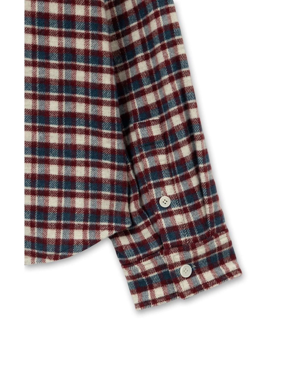 Wooyoungmi Brown Plaid Wool Shirt for men
