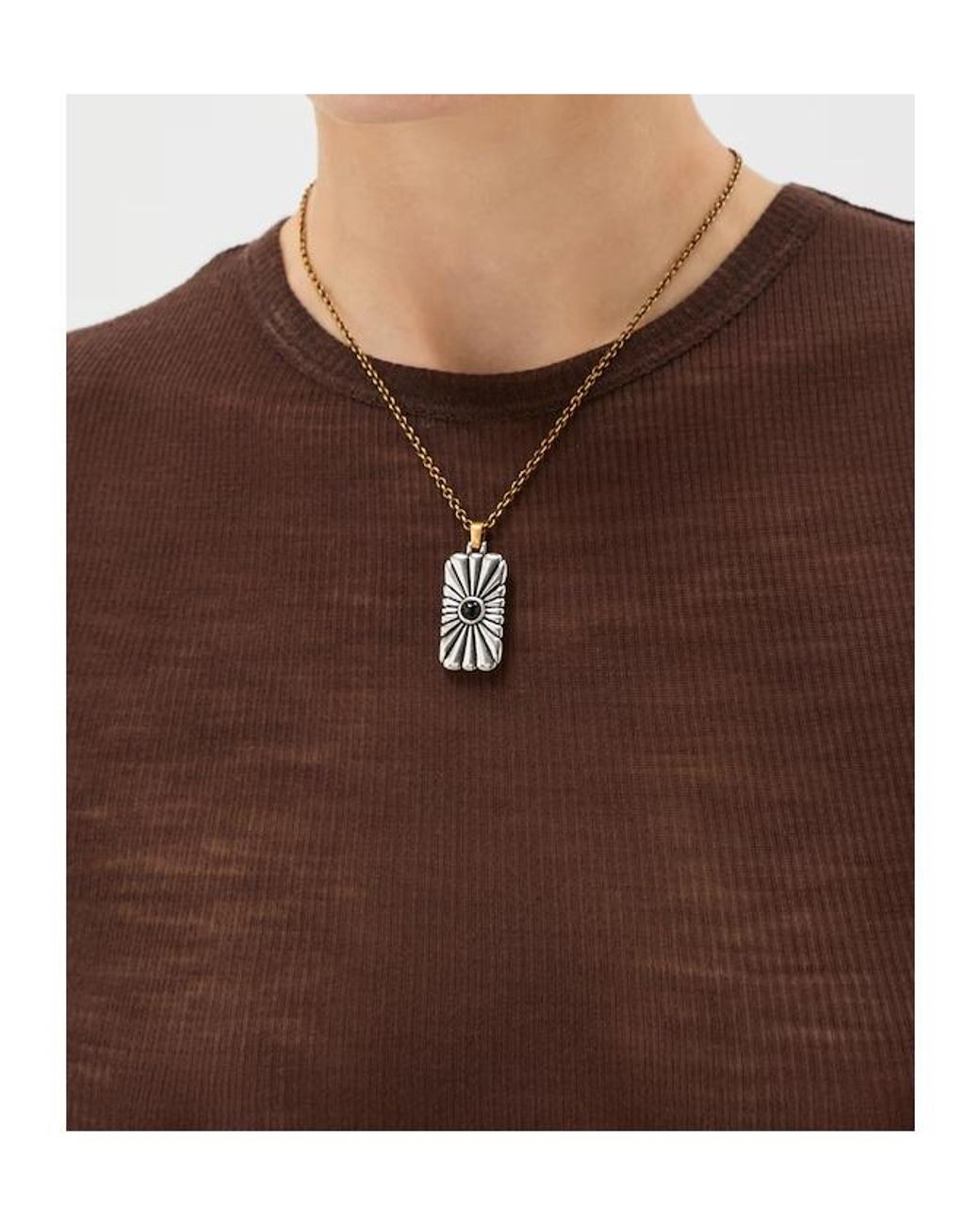 Versace White Circe Necklace for men