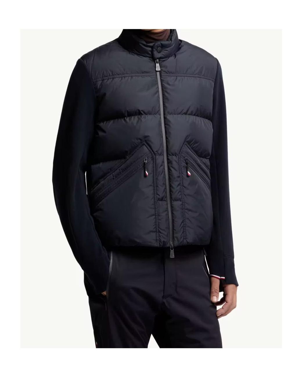 Moncler Blue Grenoble Quilted Zip-Up Jacket for men